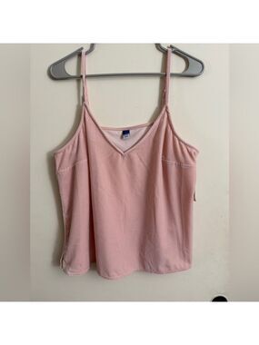 Old Navy Womens Velvet Cami Tank Top Pink Size L NWT